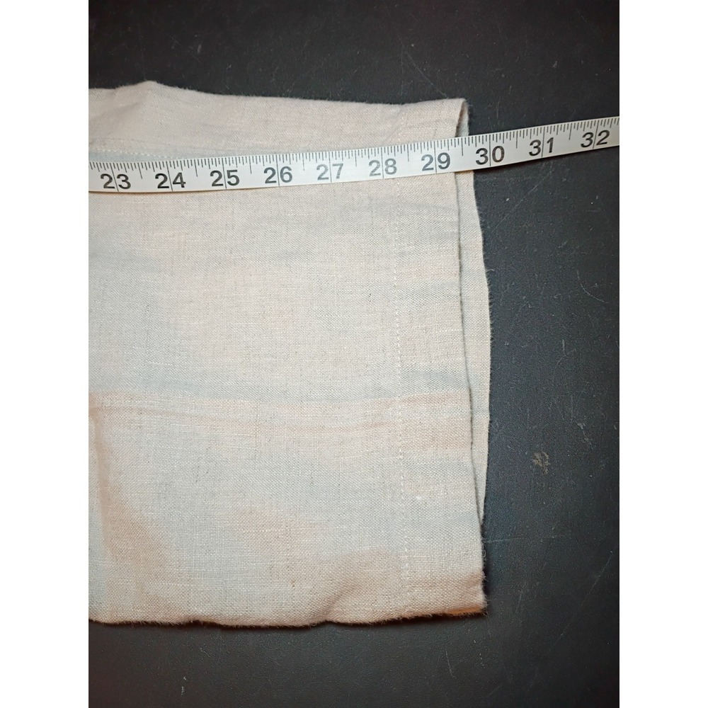 Caribbean Brand Cargo Pants Mens 36x30 Ivory 100% Linen Drawstring Beach Casual - Picture 4 of 9